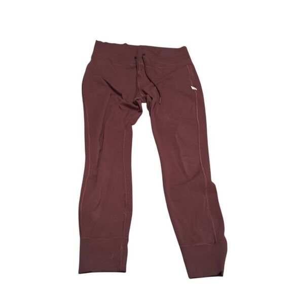 Vuori womens daily legging sz large wine drawstring jogger High-Waisted pants - Picture 1 of 8